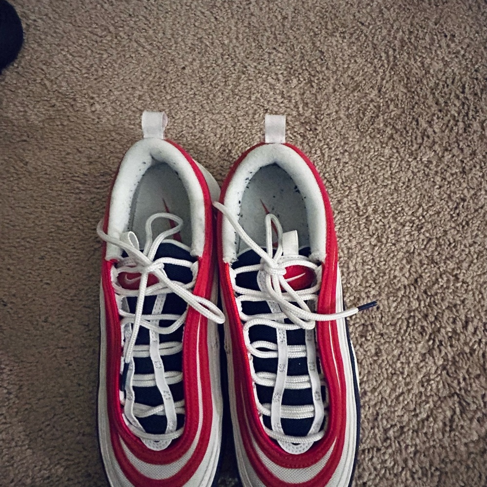 Kids Red and White Sneakers